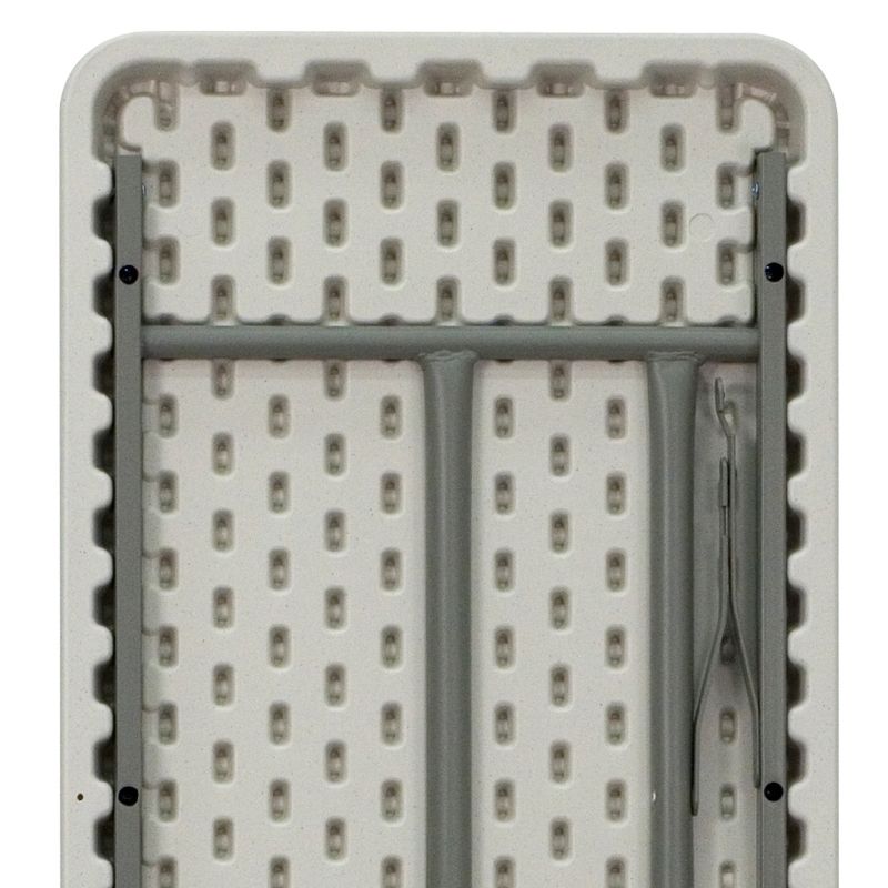 Emma and Oliver 72" x 12" x 12" Birchwood Bar Top Riser with Silver Legs