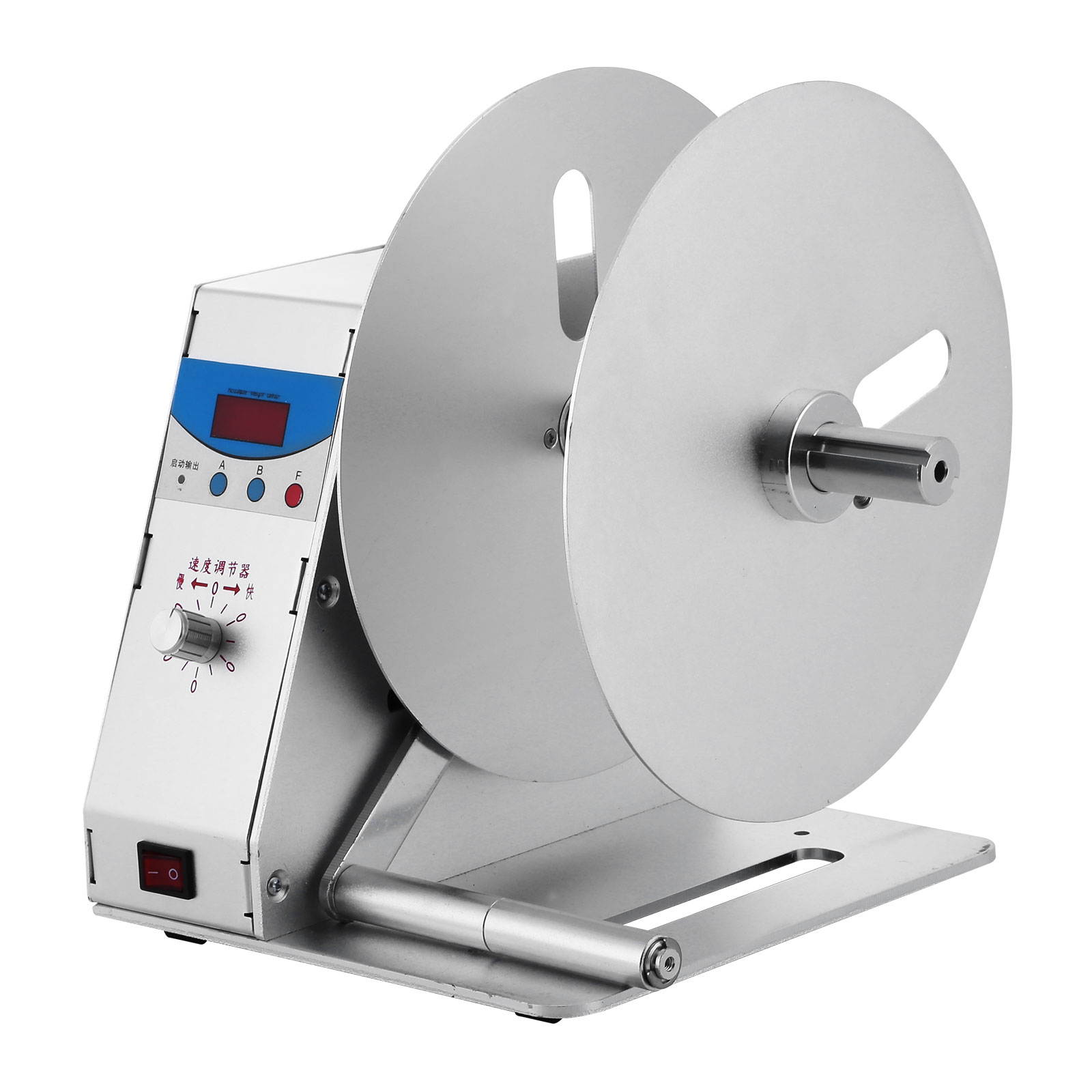 VEVOR Label Rewinder Digital Automatic Rewinding Machine Adjustable Speed 1 Core Sticker Tags Barcode Rewinder Label Printing Machine for Office Warehouse Production line