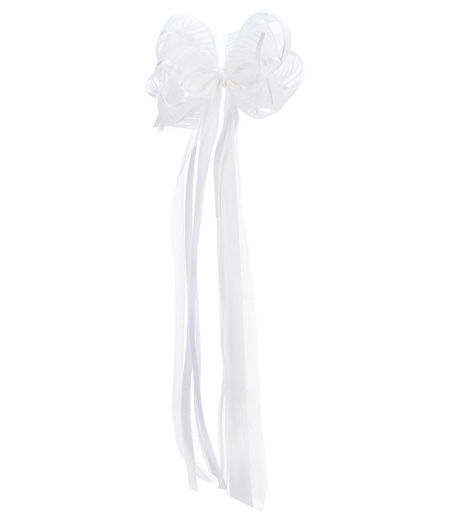 Edgehill Collection Little Girls Sparkle Satin Bow Wrap Headband