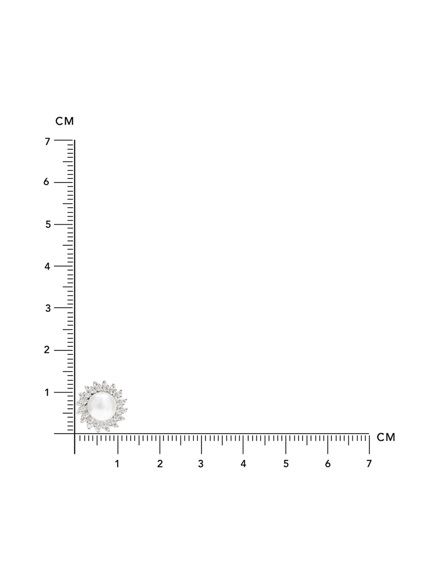 March by FableStreet 92.5 Sterling Silver Pearl Stud Earrings for Women