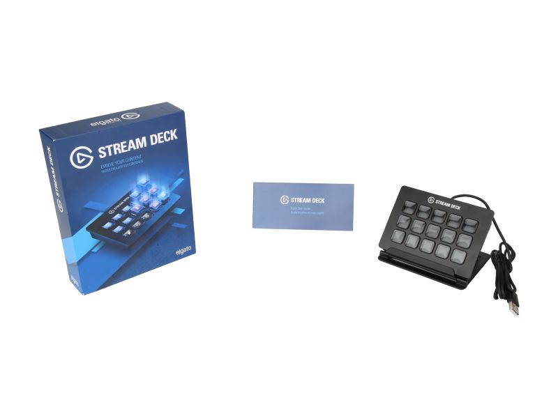 Elgato Stream Deck - Live Content Creation Controller with 15 Customizable LCD Keys, Adjustable Stand, for Windows 10 and macOS 10.11 or Later