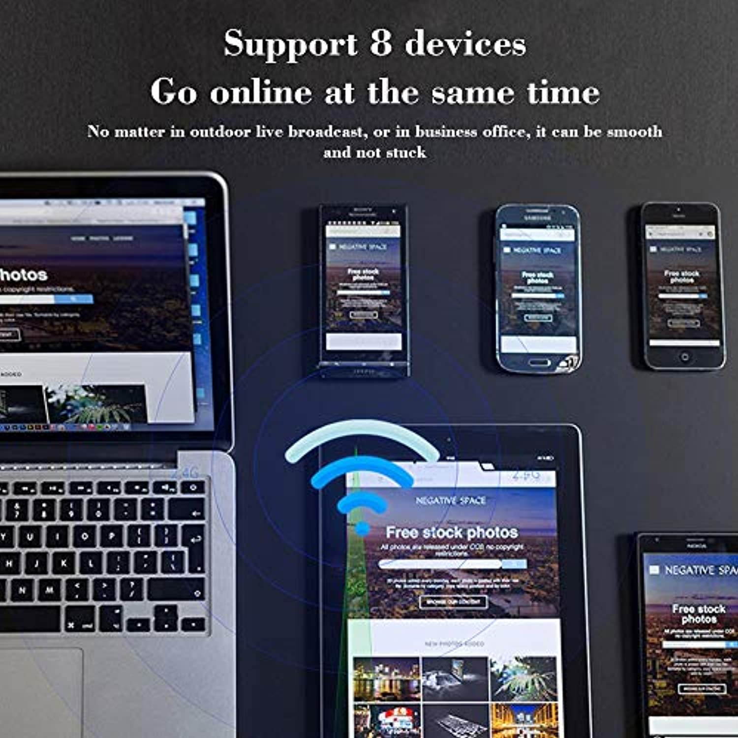 KuWFi Mini 4G Router 4G Wireless USB Modem WiFi Dongle Unlocked Mini Car Wireless Routers Mobile WiFi Hotspot with Sim Card Slot [No for USA] (White) (UF928-white)