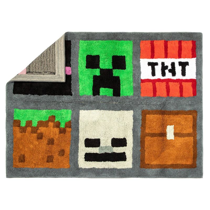 3'4"x4'6" Minecraft Accent Rug