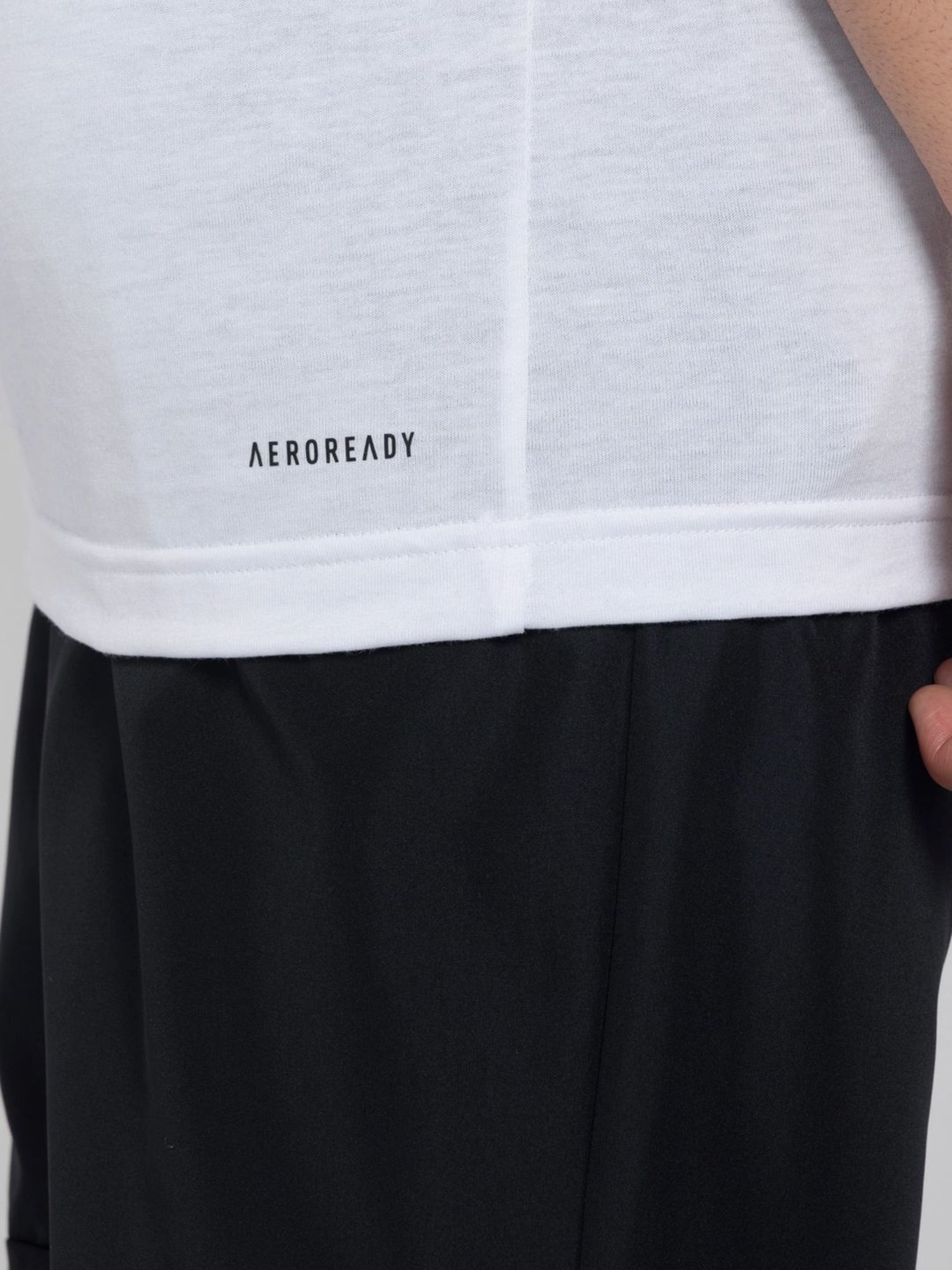 Adidas White Regular Fit Printed Sports T-Shirt