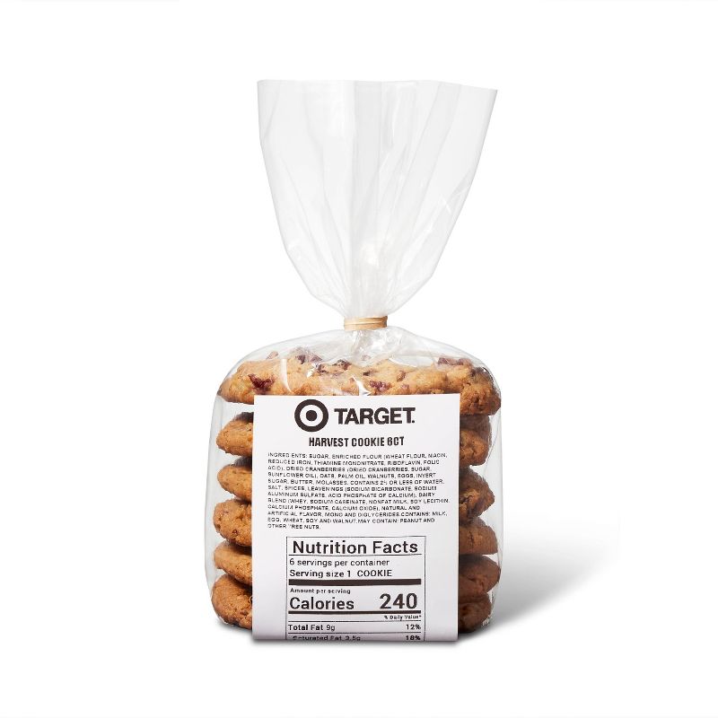 Harvest Cookies - 10oz/6ct - Favorite Day™