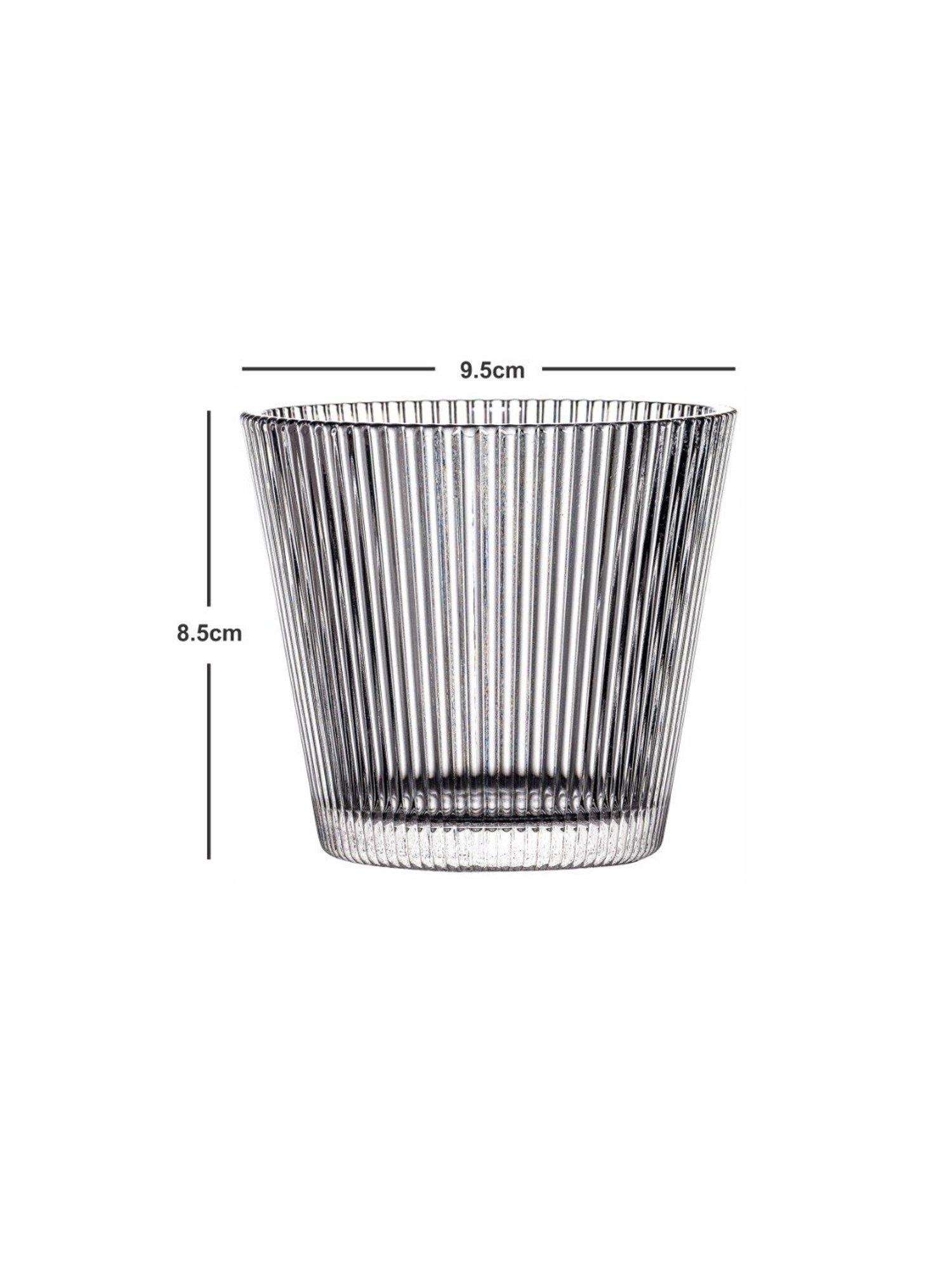 Melbify Roll Sip Transparent Cocktail Glass with straw 250ml - Set of 2