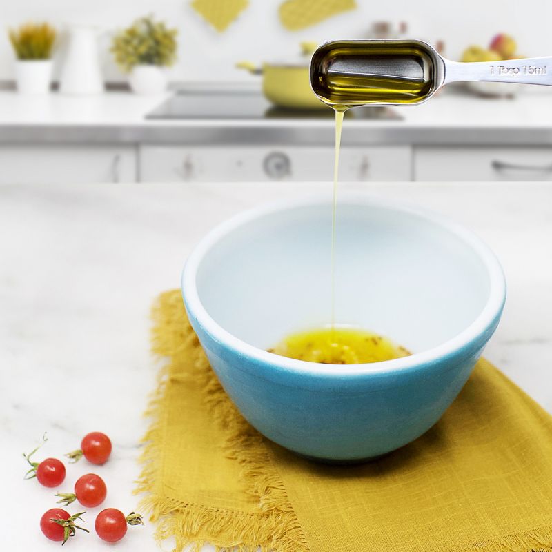 Zulay Kitchen Stainless Steel Measuring Spoons with Slim Design