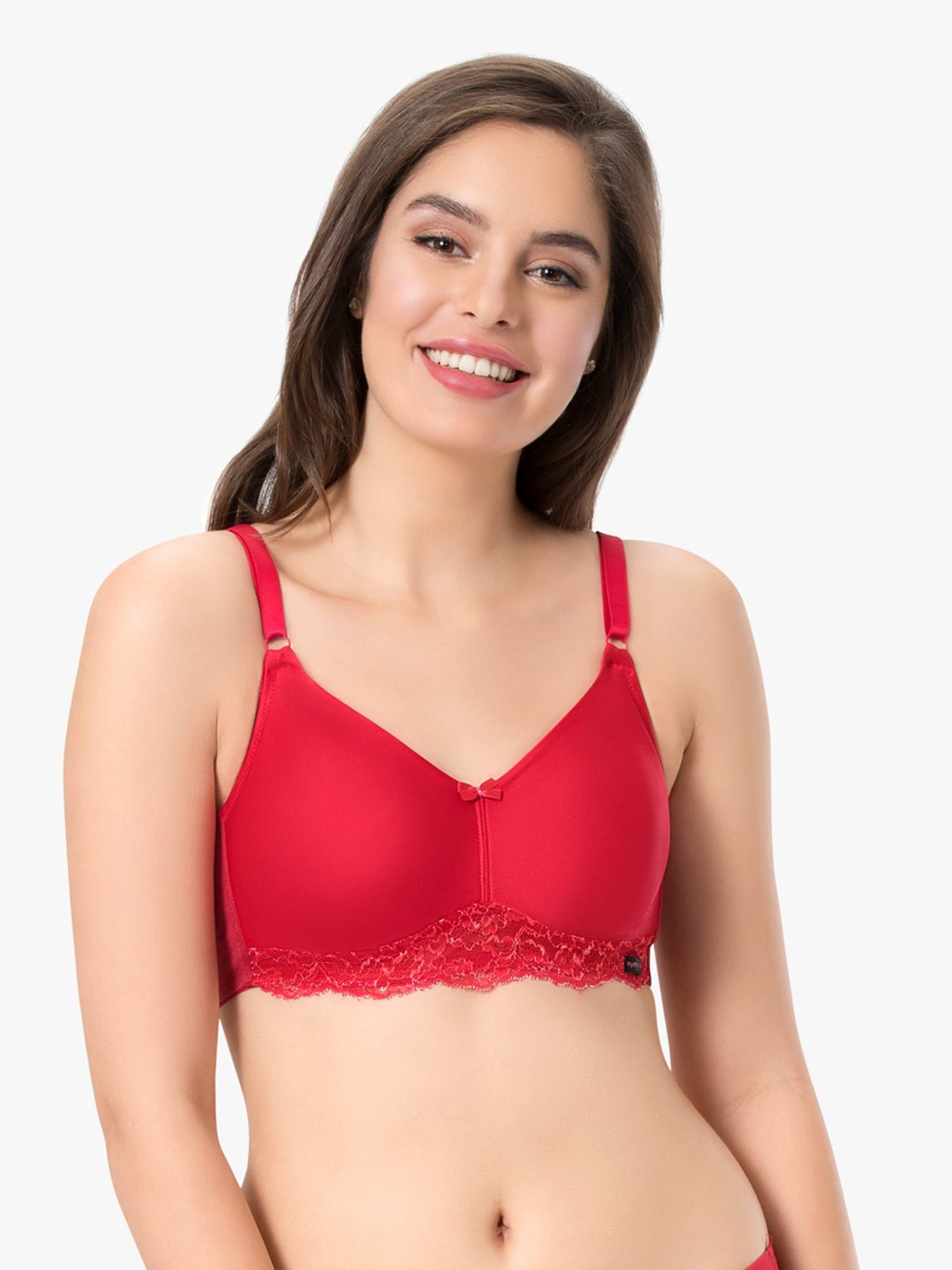 Every De by Amante Crimson Non Padded Non Wired Full Coverage Bra