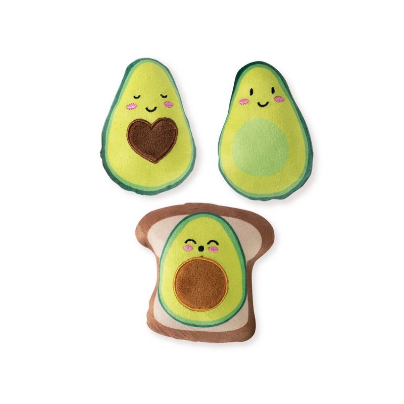 PetShop by Fringe Studio Avocado Set Dog Toys - 3pk