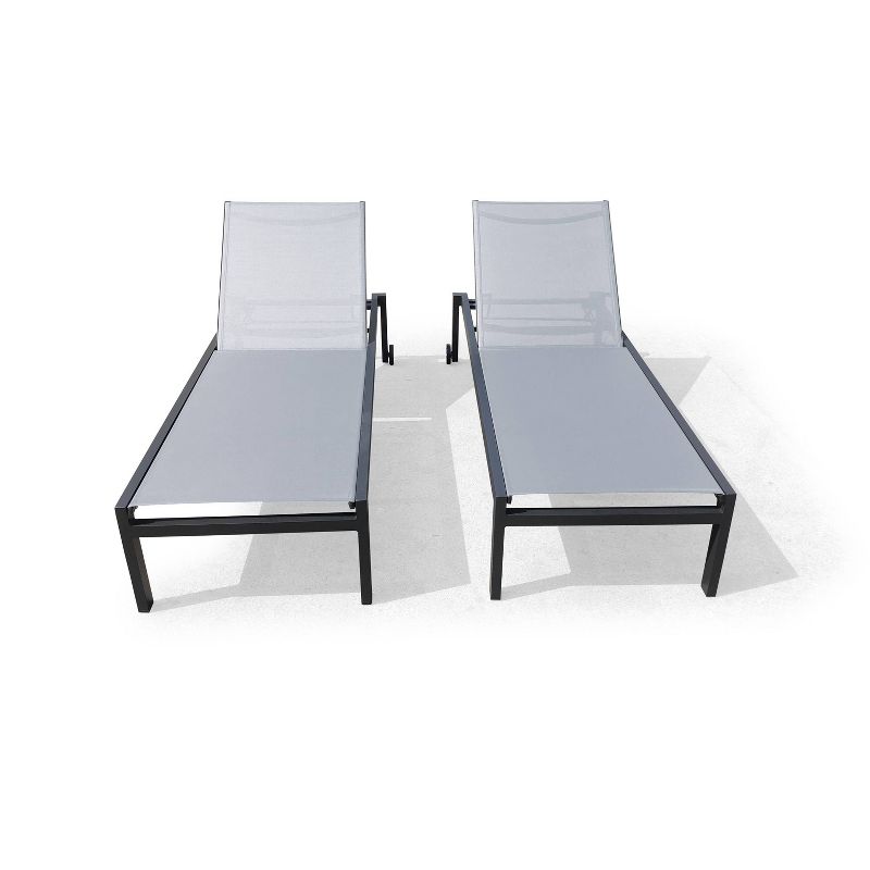 2pc Patio Chaise Lounges - Gray - Infinity