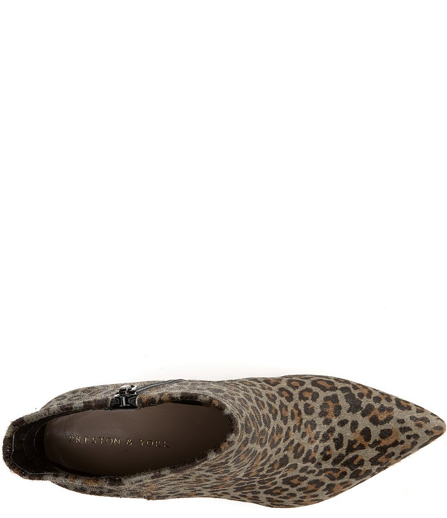 Preston & York Dolores Leopard Print Haircalf Booties
