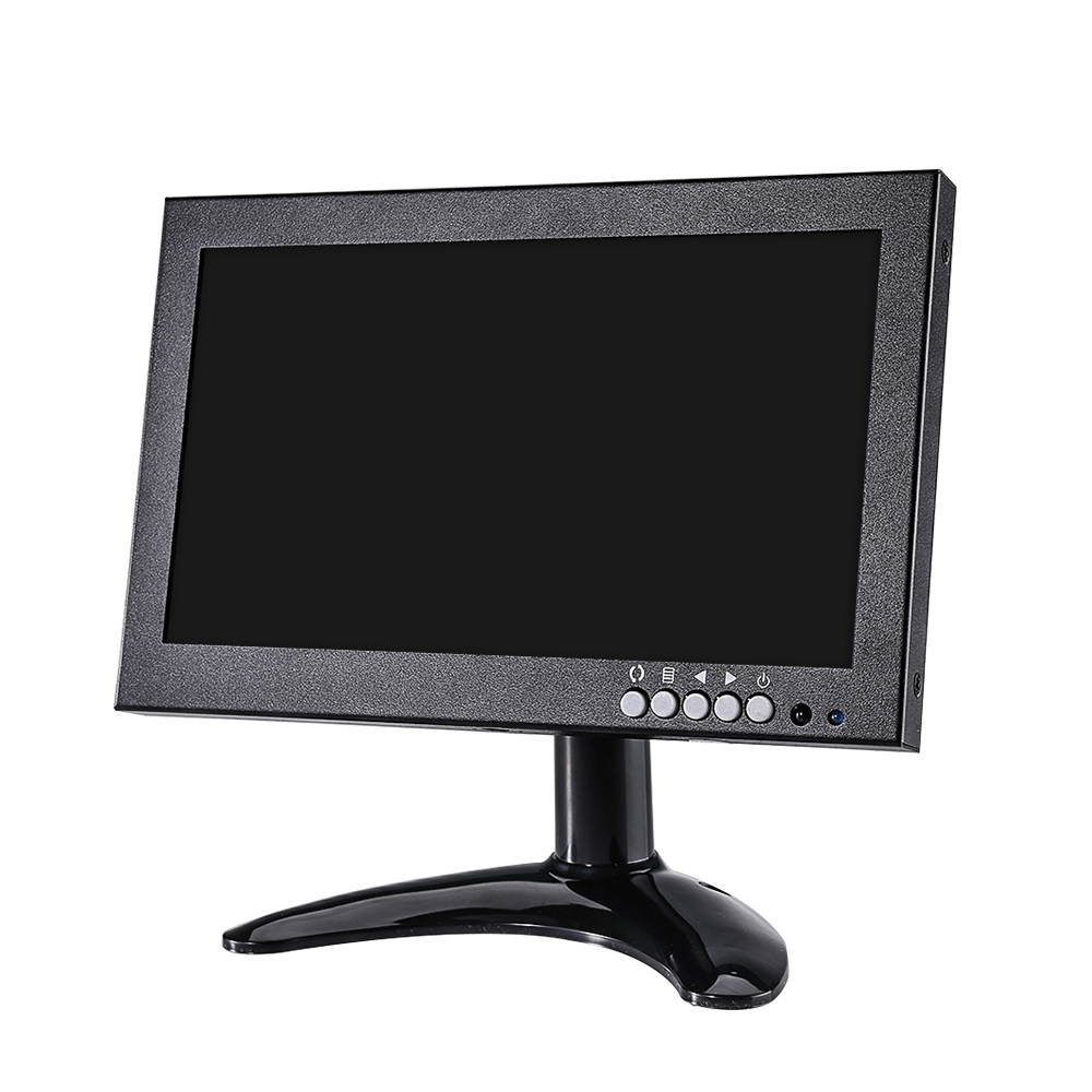 8" 16:9 HDMI Monitor, 1280X720 High-Resolution IPS Full View Display Screen Support HDMI/VGA/AV/BNC/SPEAK Input Built-in Speakers for PC TV CCTV Camera Security Raspberry pi Computer Drone Microscope