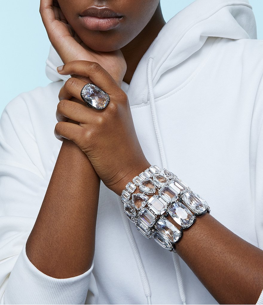 Swarovski Harmonia Cuff Black Plating Bracelet