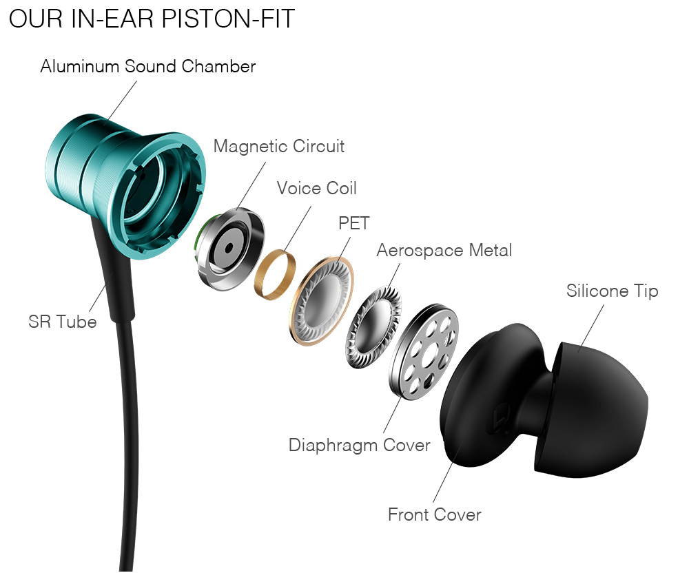 1MORE Piston Fit In-Ear Headphones (Earphones/Earbuds) with Apple iOS and Android Compatible Microphone and Remote (Rose Gold)