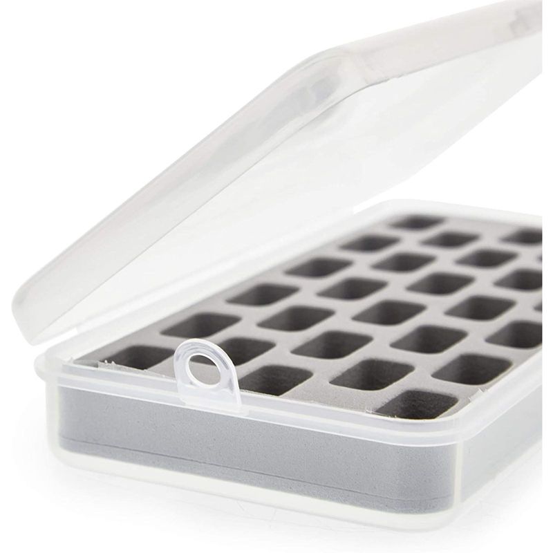 Bright Creations 3 Pack Bobbins Organizer with EVA Cushion for Sewing, 28 Grids (7.15 x 3.5 x 1.15 in)