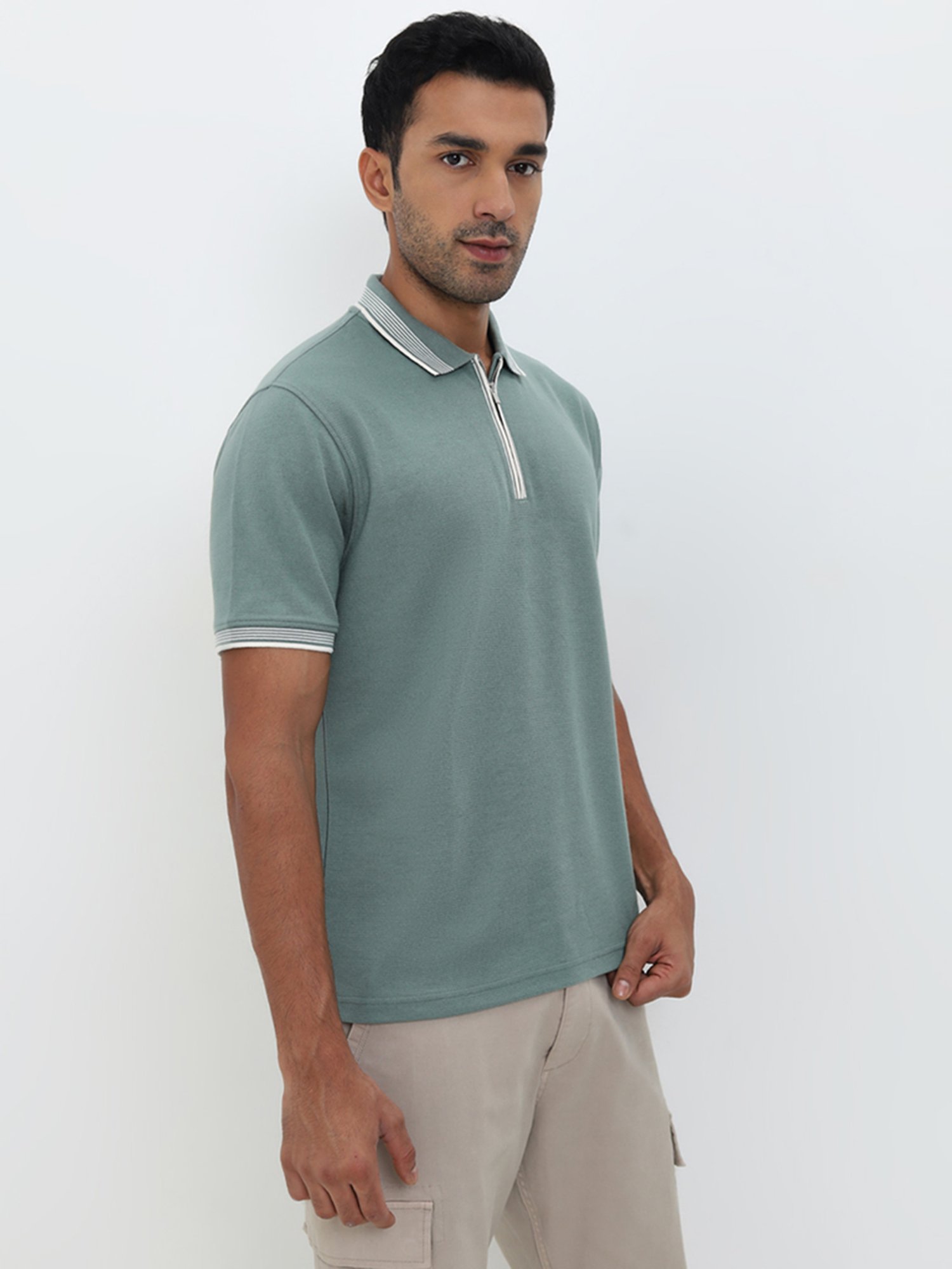 WES Casuals by Westside Sage Relaxed-Fit Polo T-Shirt