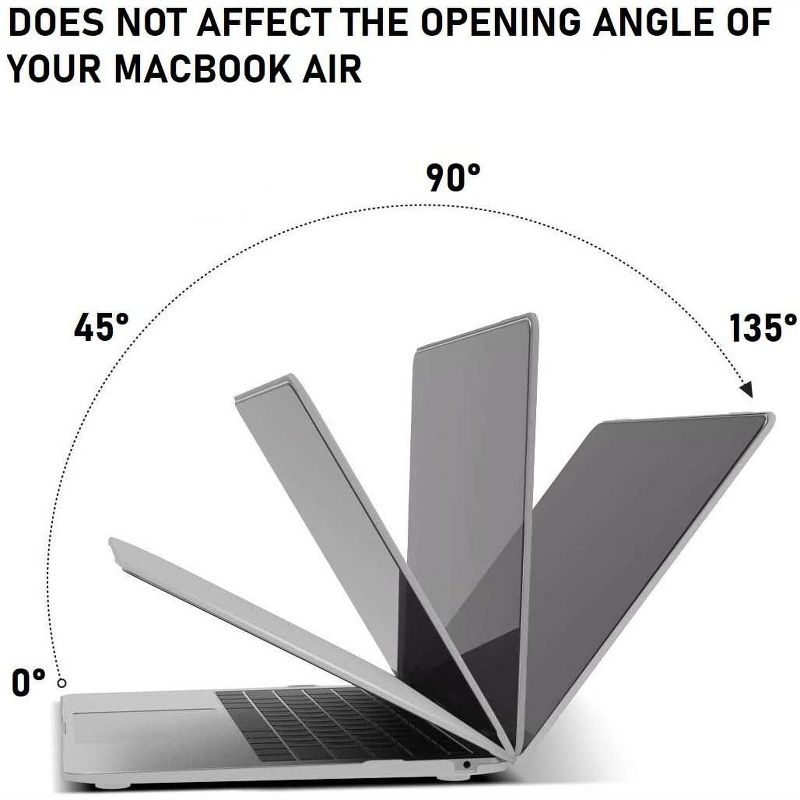 Dartwood 13" Macbook Air Case - Lightweight, Clear and Hard Case for A2337(M1)/A2179/A1932 (2018 - 2020) Macbook Air 13 Inch Models