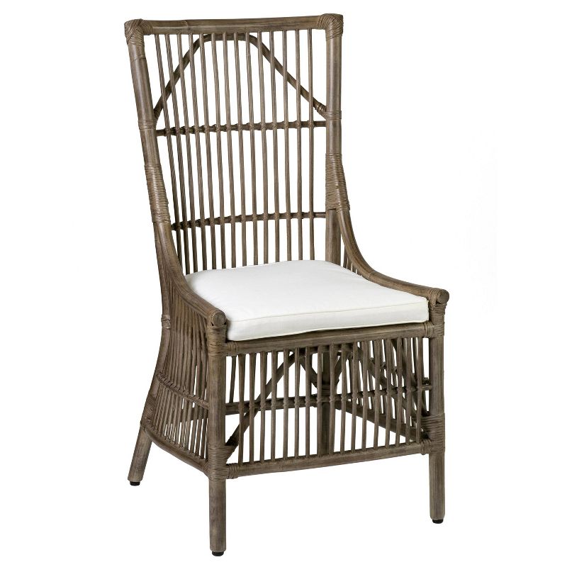 Set of 2 Lola Rattan Dining Chair Brown - East At Main