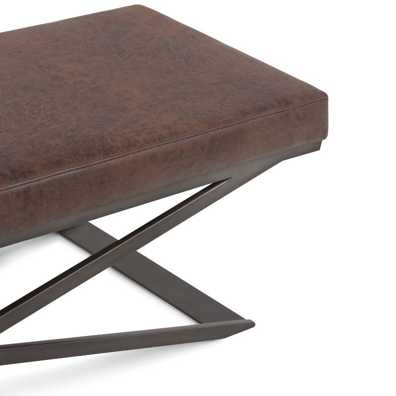 Juneau Demilune Accent Bench Brown - Treasure Trove Accents