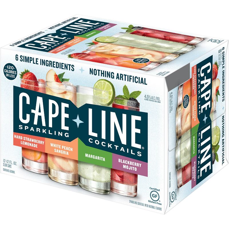 Cape Line Sparkling Cocktails Variety Pack - 12pk/12 fl oz Slim Cans