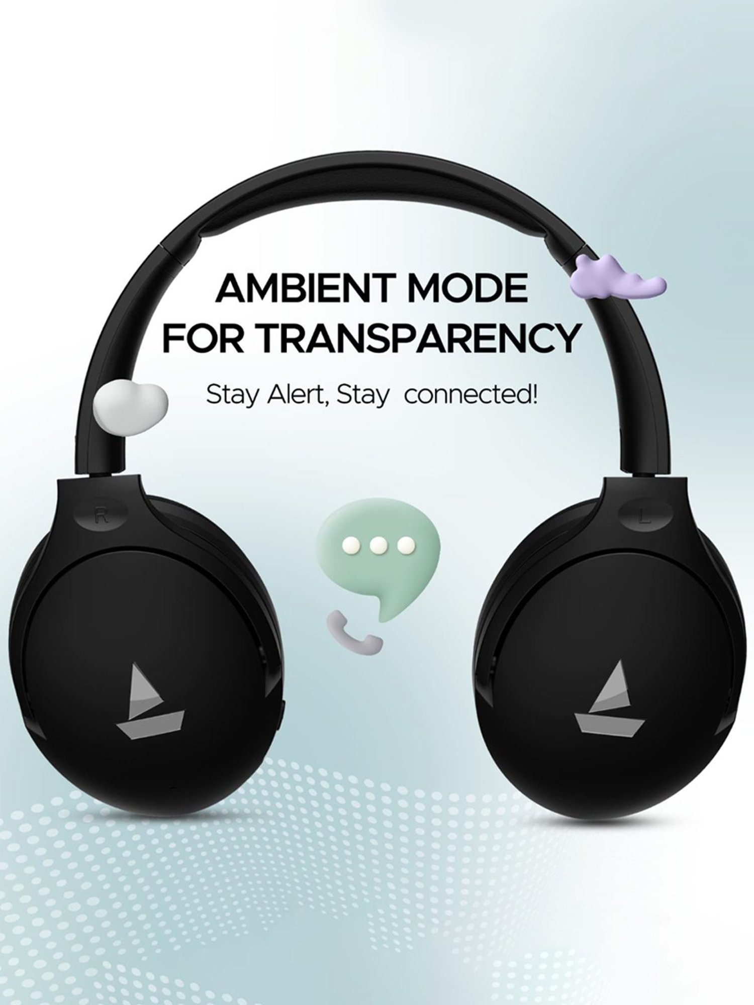 Boat Rockerz 551ANC Active Noise Cancellation Headphones with Upto 100H Playtime (Stellar Black)