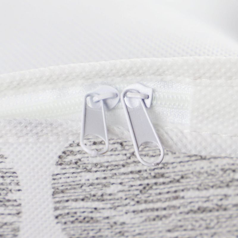 Home Basics Arabesque Non-Woven Under the Bed Storage Bag with See-through Front Panel, White