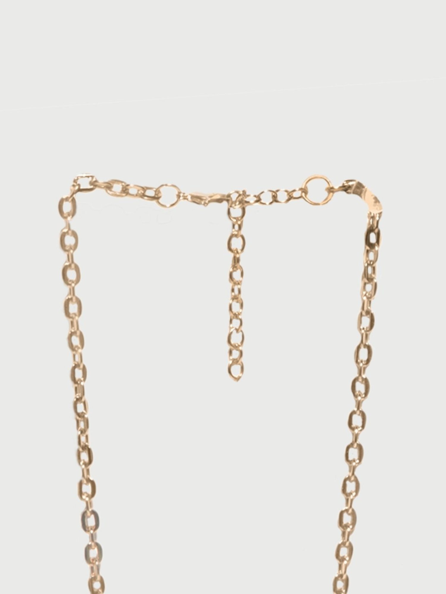 ToniQ Gold-Plated White Baroque Choker Necklace for Women