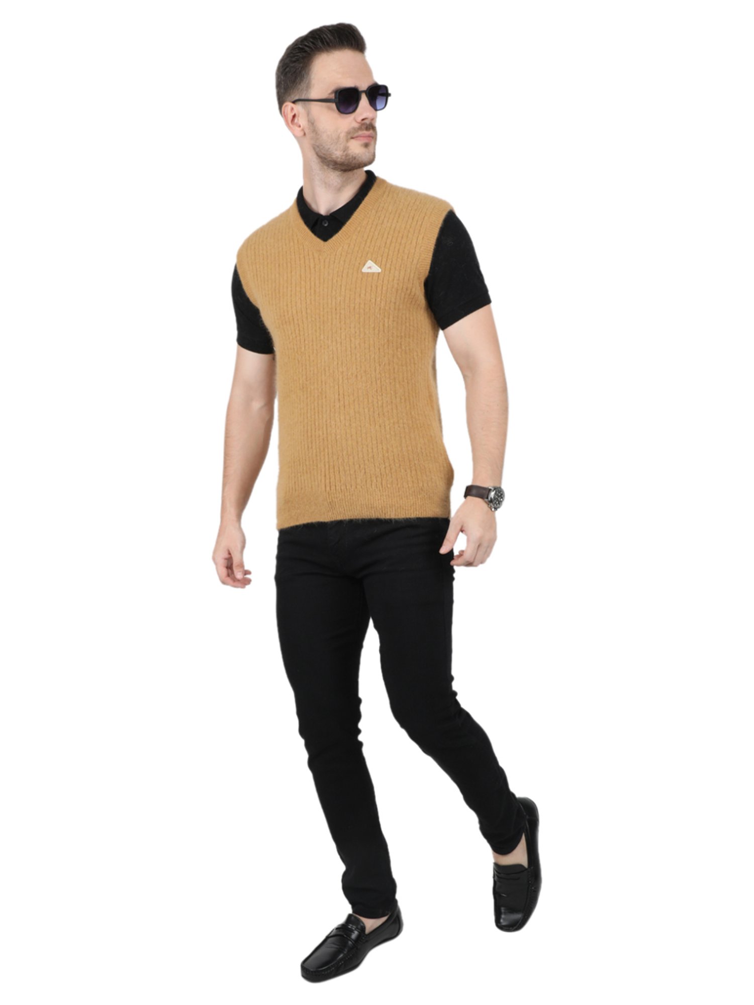 Monte Carlo Camel Regular Fit Sweater