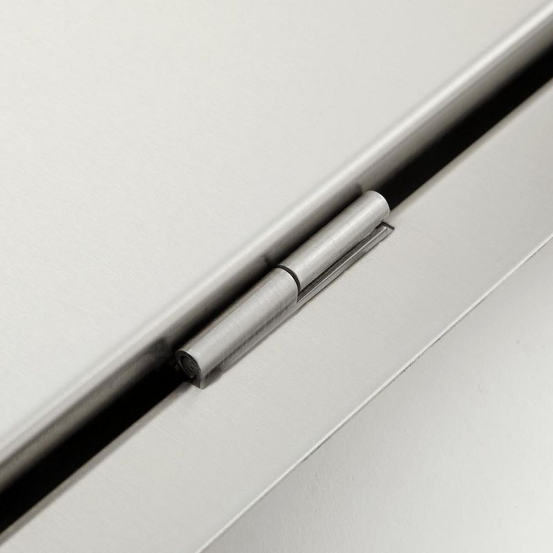 KitchenAid 18" Outdoor Kitchen Built-In Grill Cabinet Single Access Door - Silver