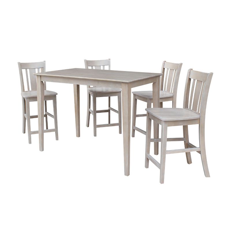 5pc Coya Rustic Bar Height Dining Set Natural - HOMES: Inside + Out