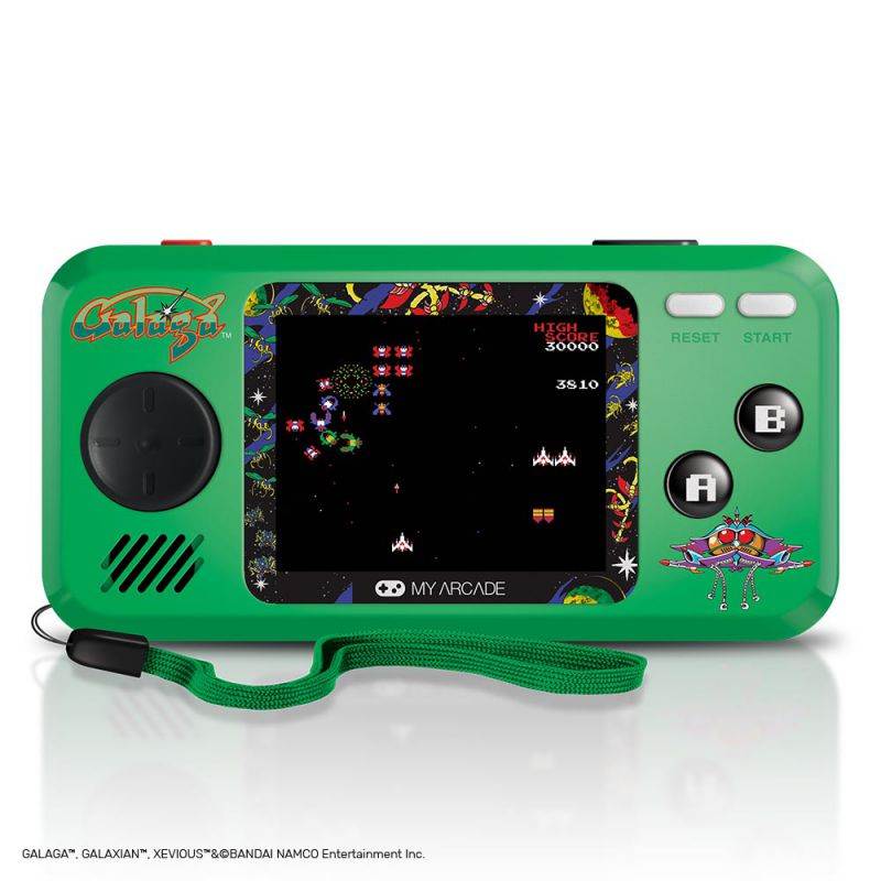 My Arcade Galaga Pocket Player Portable Handheld with 3 Games: Galaga, Galaxian, & Xevious