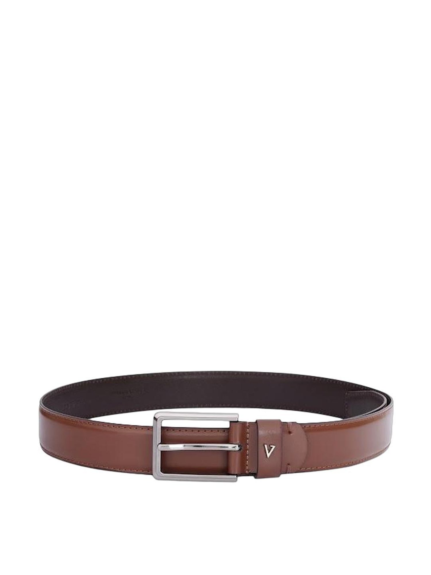 The Vertical Tan Leather Formal Belt for Men