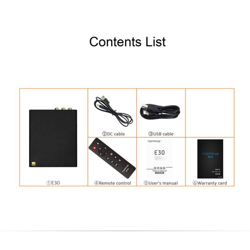 TOPPING E30 MINI HIFI USB DAC AK4493 AK4118 decoder XMOS XU208 32BIT / 768Khz DSD512