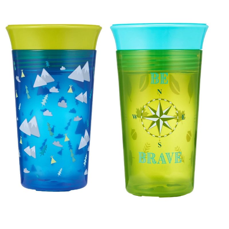 Tommee Tippee 2pk Insulated Straw Toddler Cup - Pink/Mint - 9oz