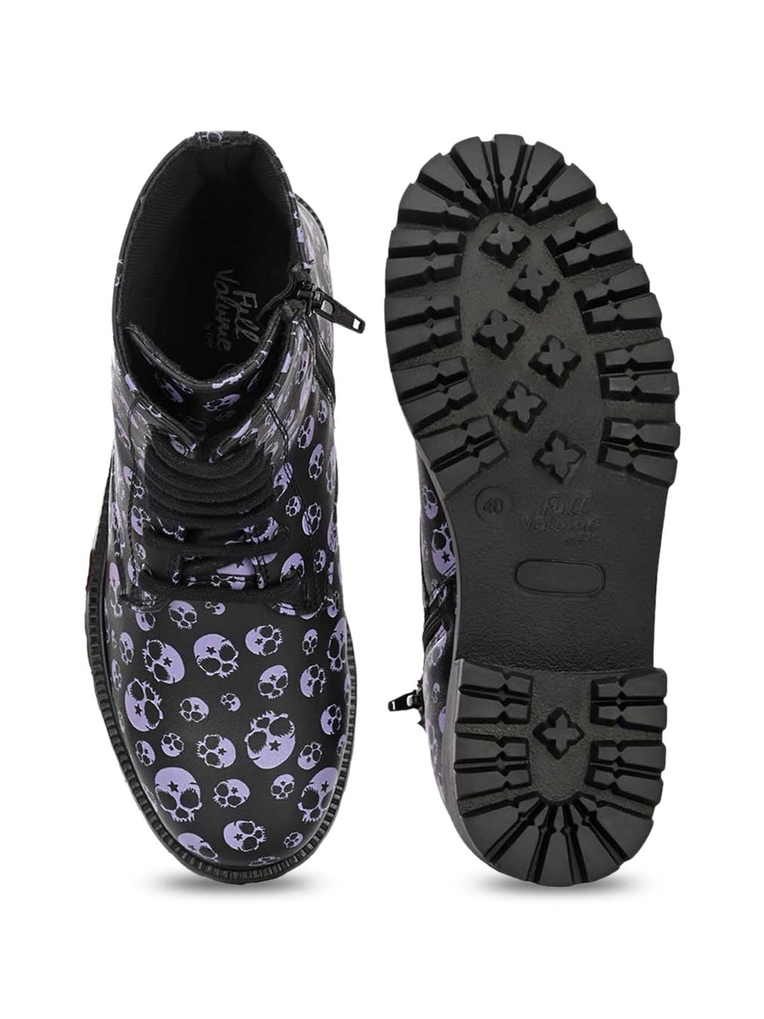 Carlo Romano Women's Black Derby Boots