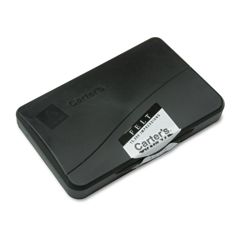 Carter's Felt Stamp Pad 4 1/4 x 2 3/4 Black 21081