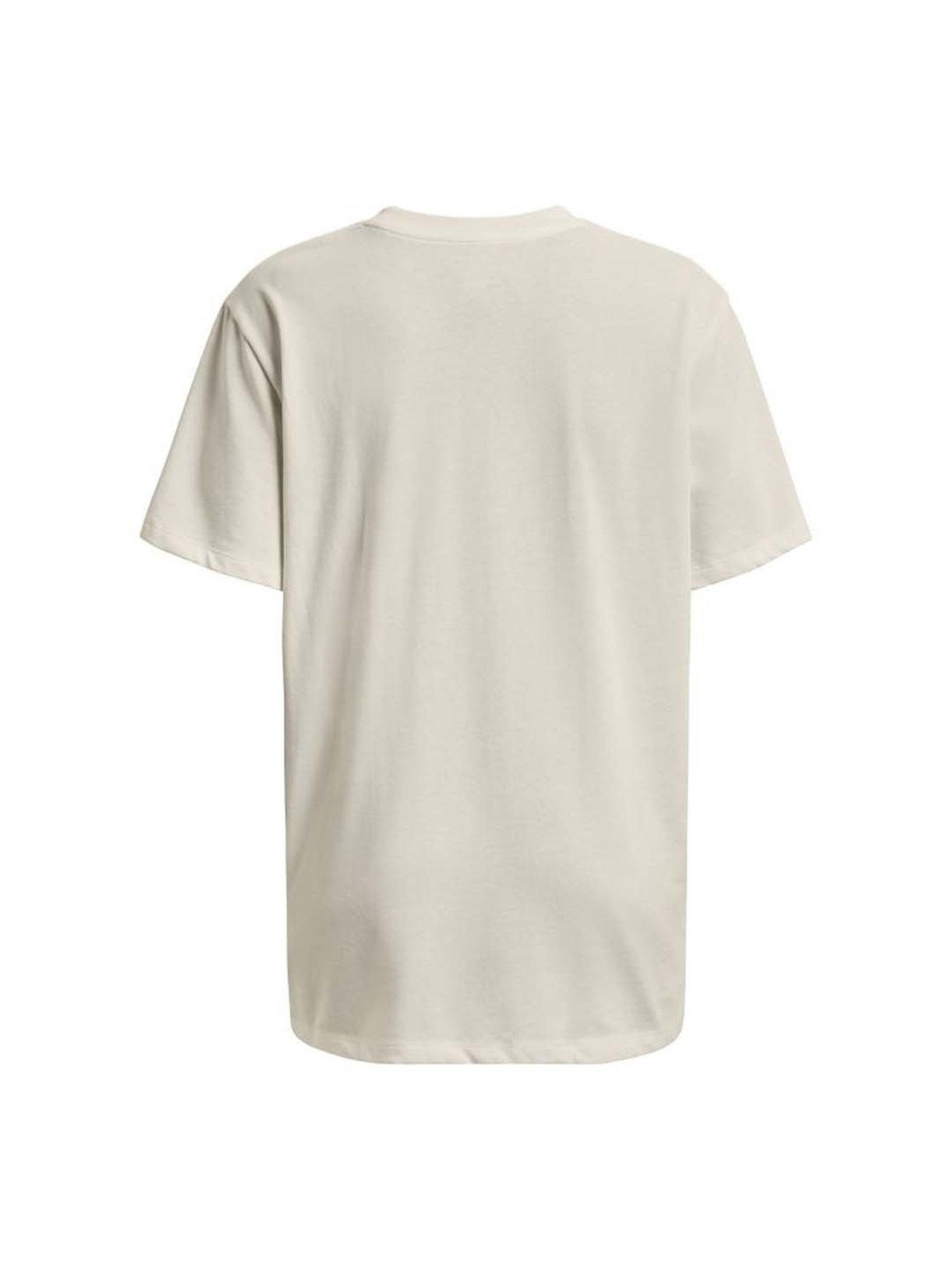UNDER ARMOUR White Cotton Printed Sports T-Shirt