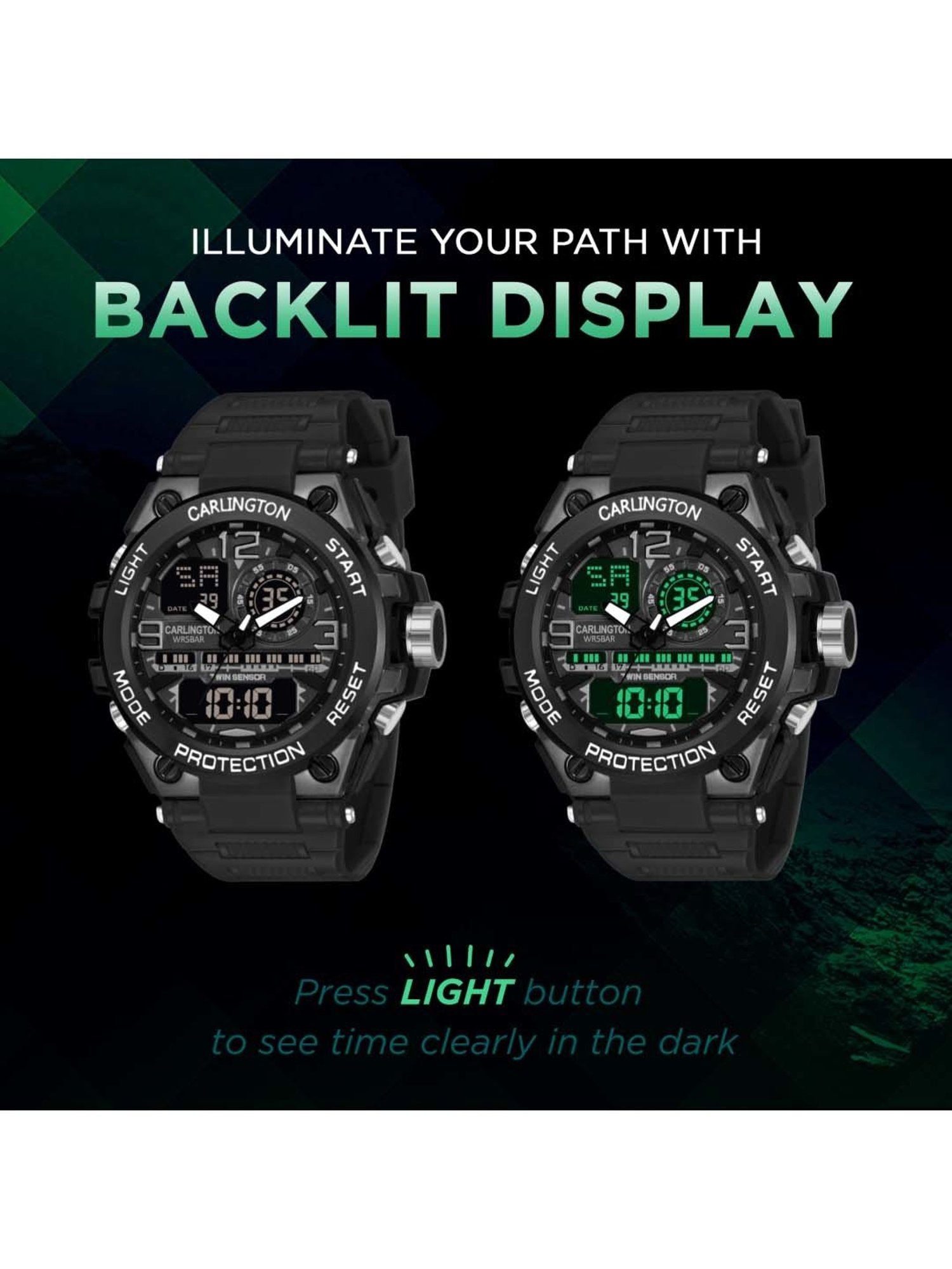 CARLINGTON Endurance 3377 Analog-Digital Watch for Men