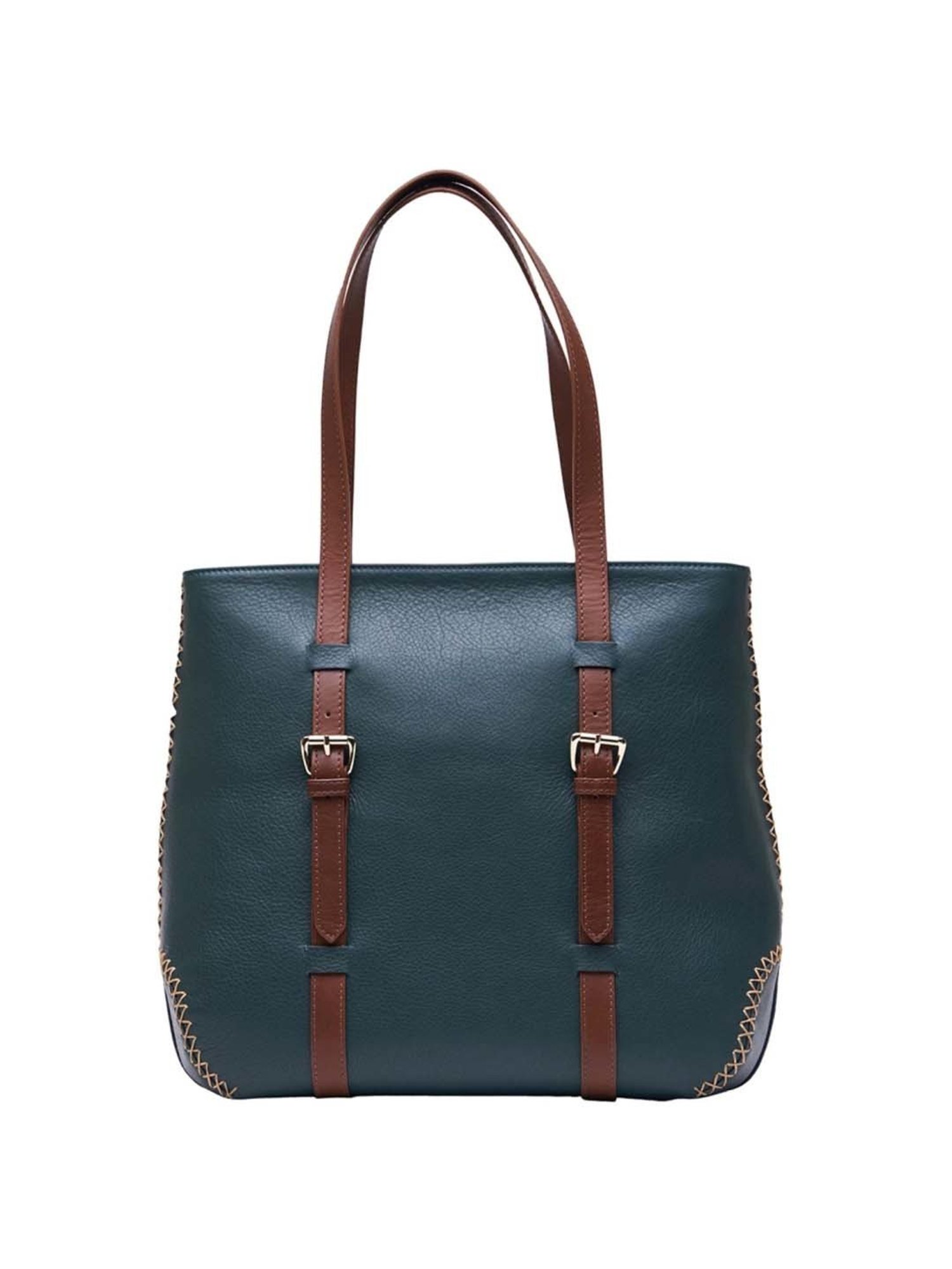 Tohl Teal Green Solid Medium Shoulder Handbag