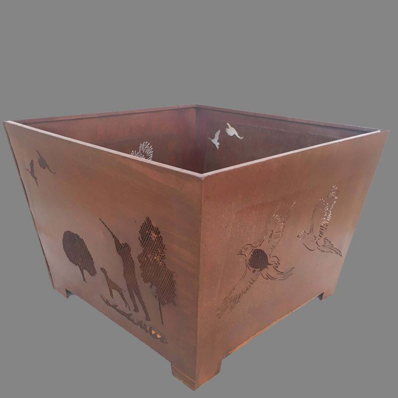 Laser Cut Hunter Fire Basket - Esschert Design