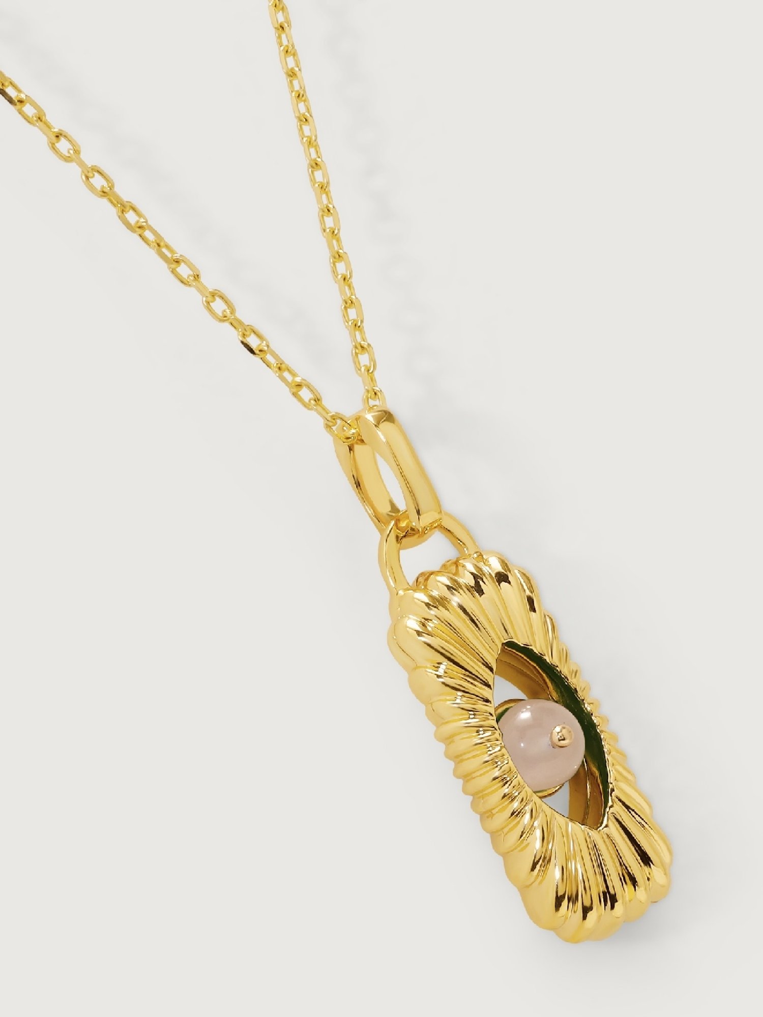 Mia by Tanishq Enchanted Transformation 18k White Moon Stone Pendant with Chain