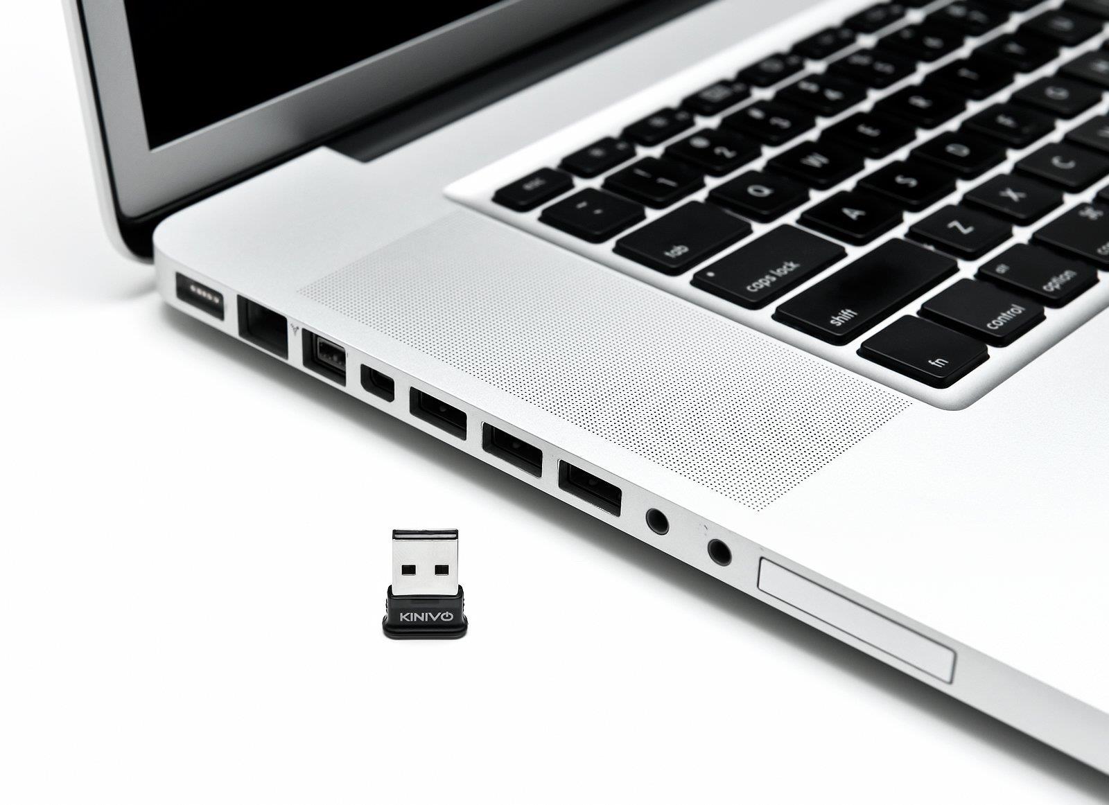 Kinivo BTD-400 Bluetooth 4.0 Low Energy USB Adapter - Works With Windows 10 / 8.1 / 8 / Windows 7 / Vista, Raspberry Pi , Linux