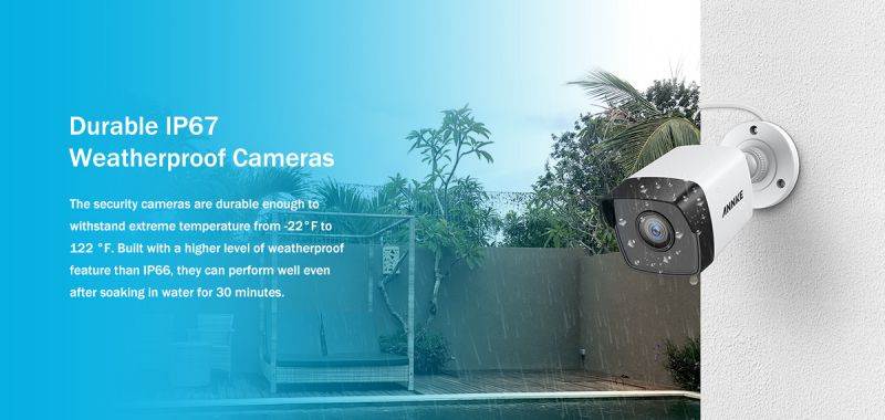 ANNKE 1080P HD PoE Network Video Security System, 8CH 4K Surveillance NVR with H.265 Video Compression,Weatherproof Cameras with EXIR LEDs 4 Camera - 2TB HDD