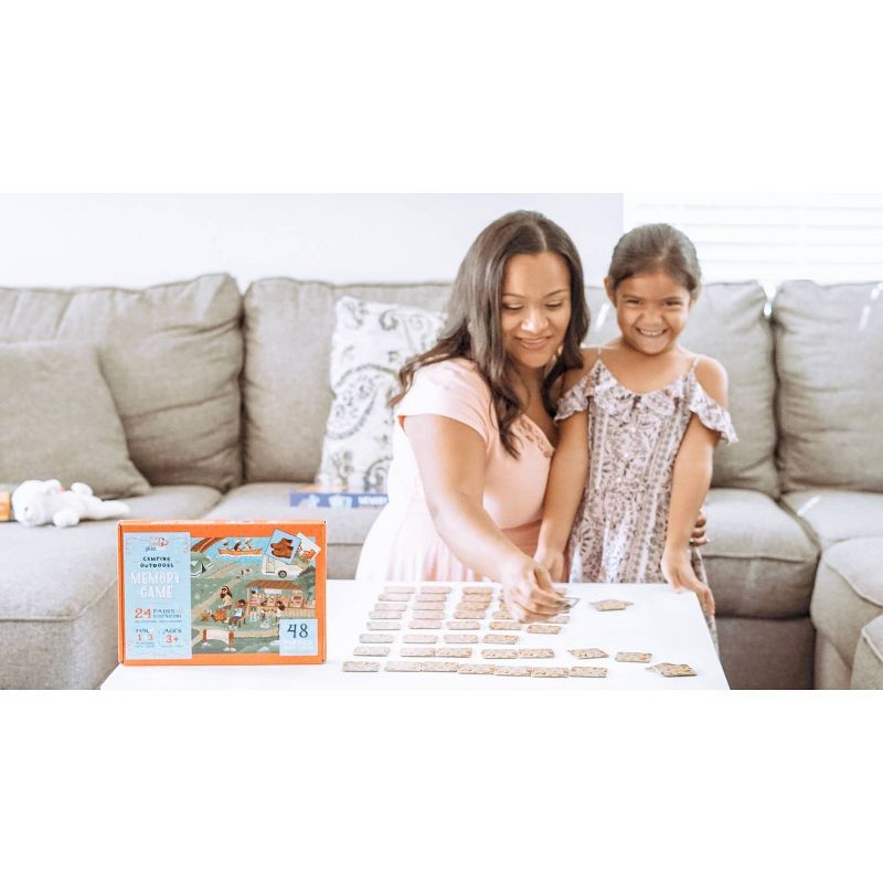 Little Likes Kids Camping Outdoors Memory Game