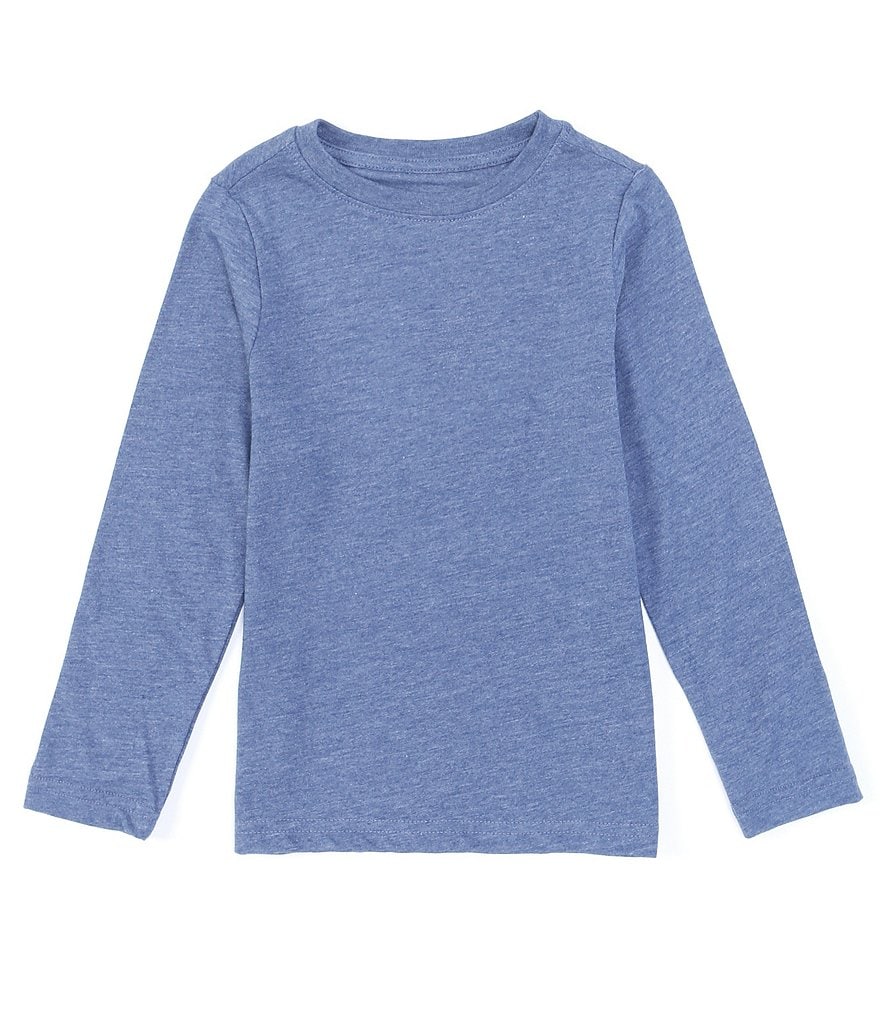 Class Club Little Boys 2T-7 Long-Sleeve Heathered Essential Tee