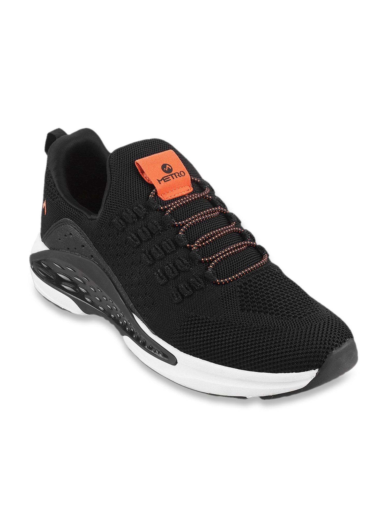 Metro Men's Black Walking Shoes