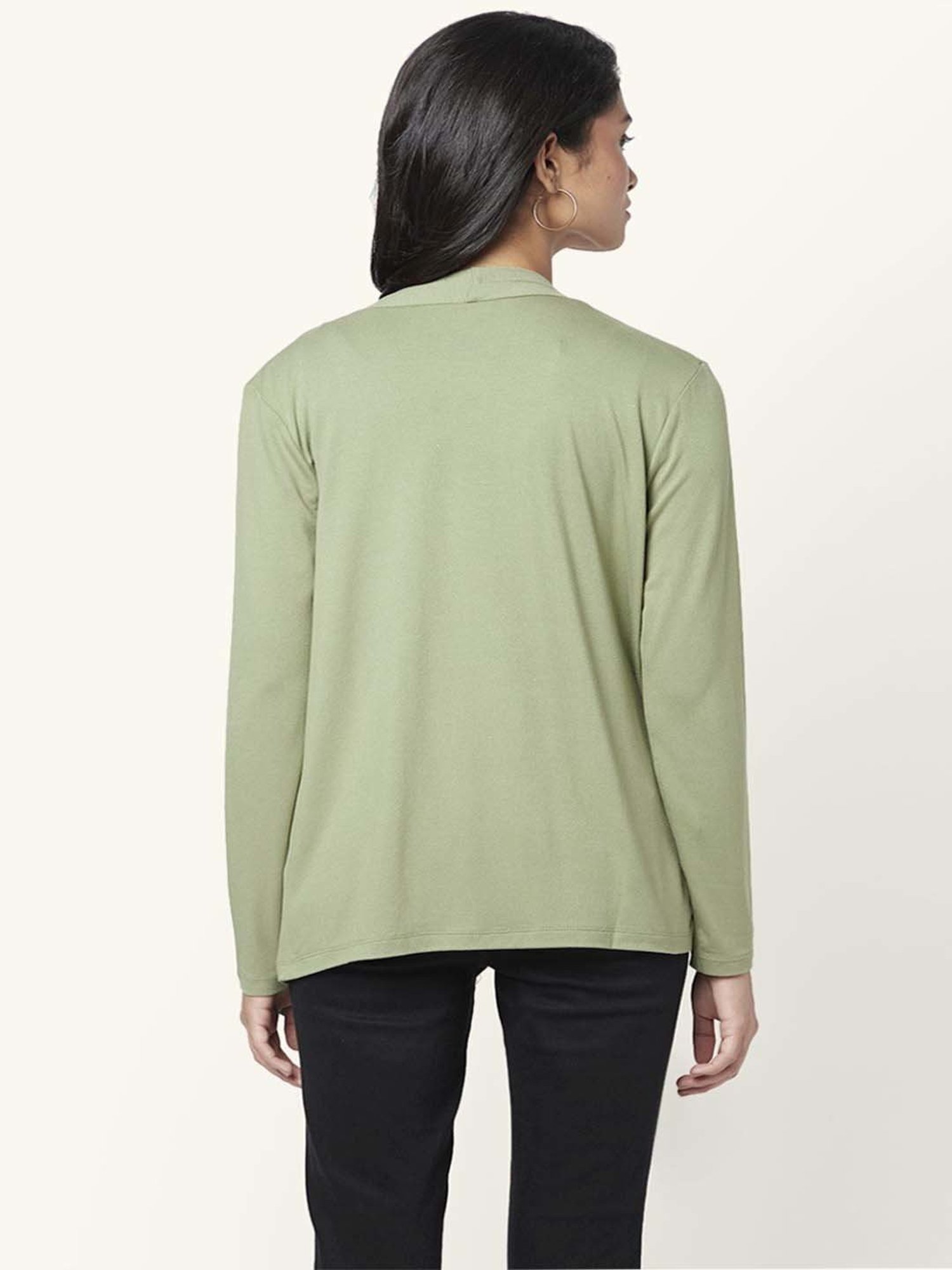 Honey by Pantaloons Green Full Sleeves Shrug