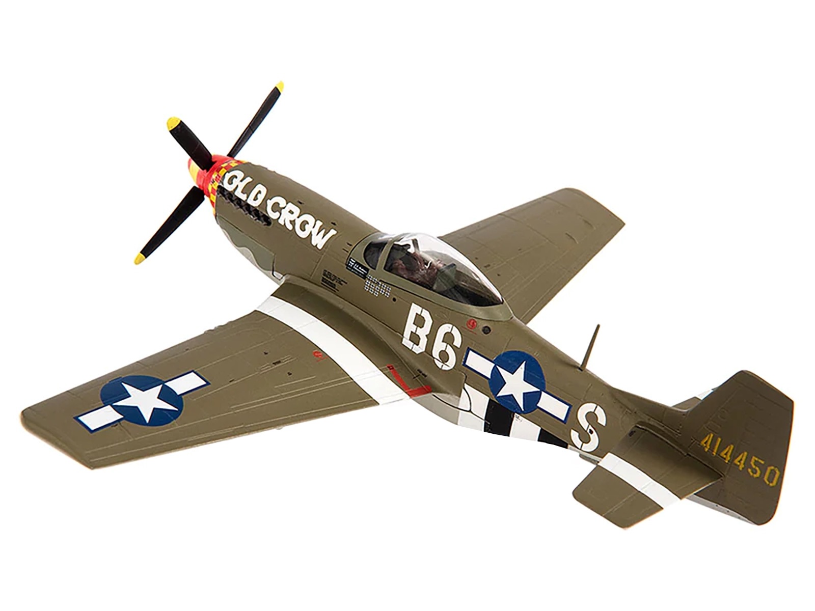 North American P-51D Mustang Fighter Aircraft "Lt. Col. McComas 118th Tactical Reconnaissance Squadron 23rd Fighter Group China" (1945) United States Army Air Force "Air Power Series" 1/48 Diecast Model by Hobby Master