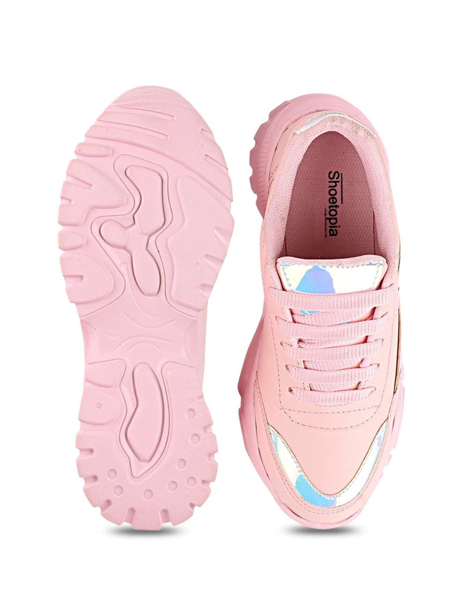 Shoetopia Women's Pink Sneakers