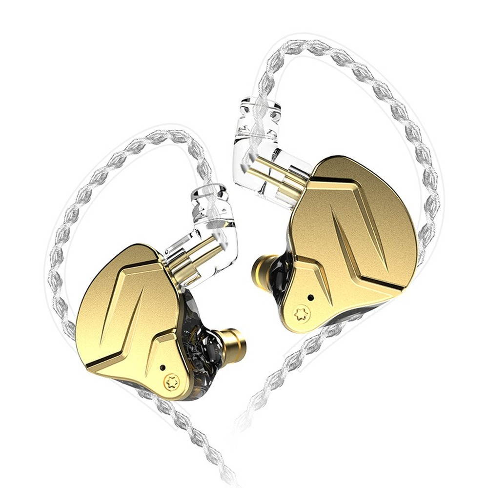 KZ ZSN Pro/ProX dual driver 1BA + 1DD mixed metal earphone HiFi in-ear monitor wired earphone metal ring iron